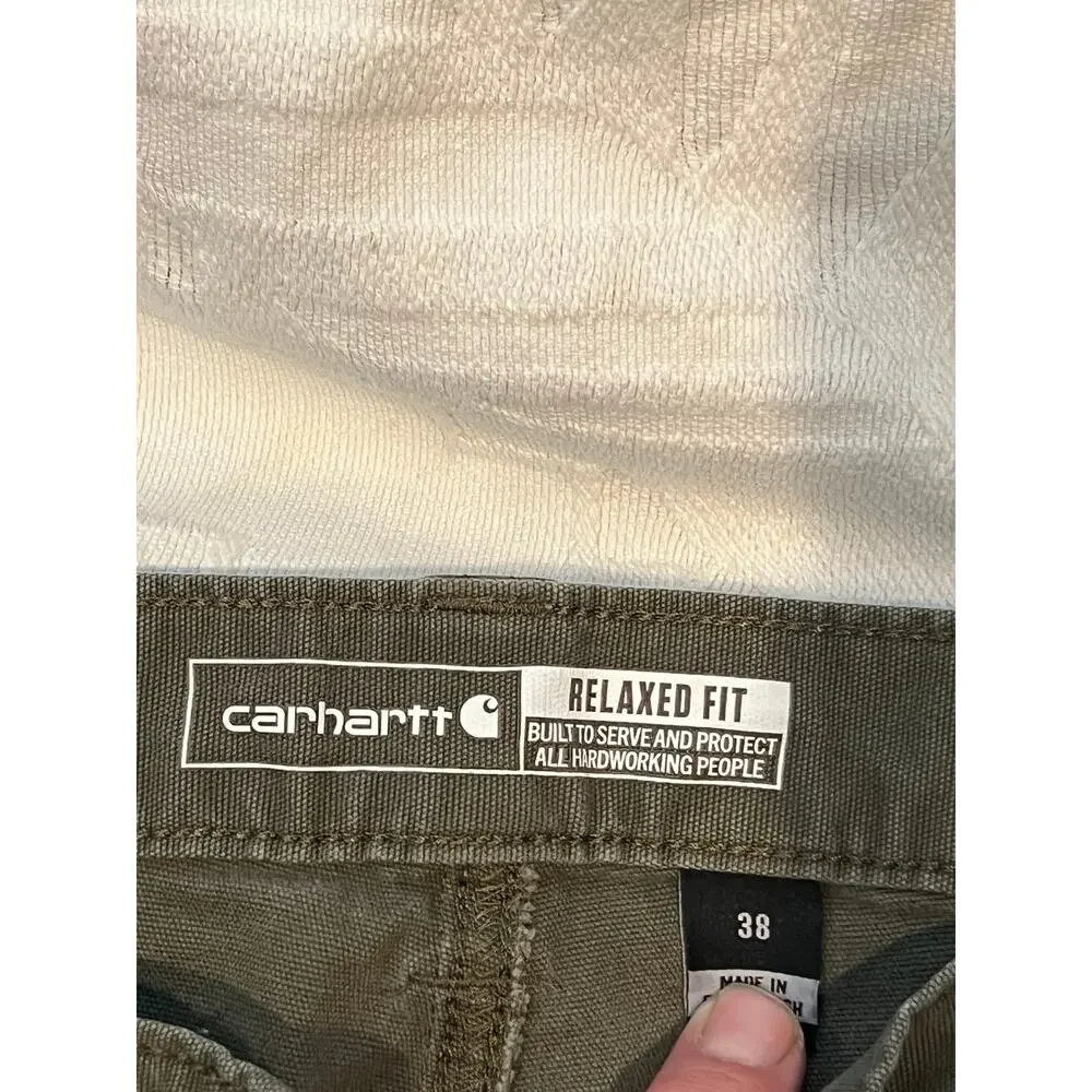 Carhartt Black/Charcoal Gray Cargo Shorts Mens L 36-38x9
